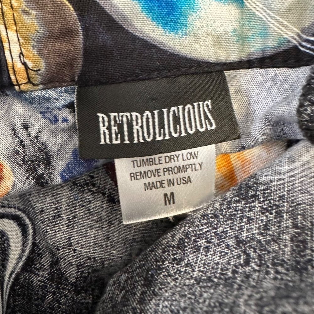 Retrolicious Solar System Outer Space A-Line Mini Skirt Size M Academia Teacher - Picture 3 of 9
